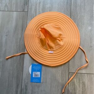 Chapeau Soleil Bébé RuffleButts Réversible Rayé Rose/blanc – Taille 0-12 Mois